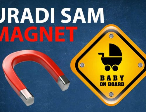 Magnetni stikeri Beba u autu | Uradi sam